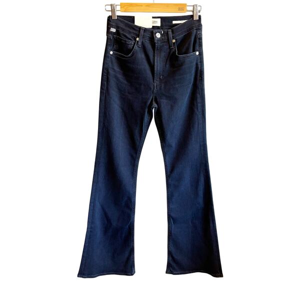 Citizens of Humanity NWT Isola Flare Dark Wash Jeans - size 24 - Picture 1 of 8